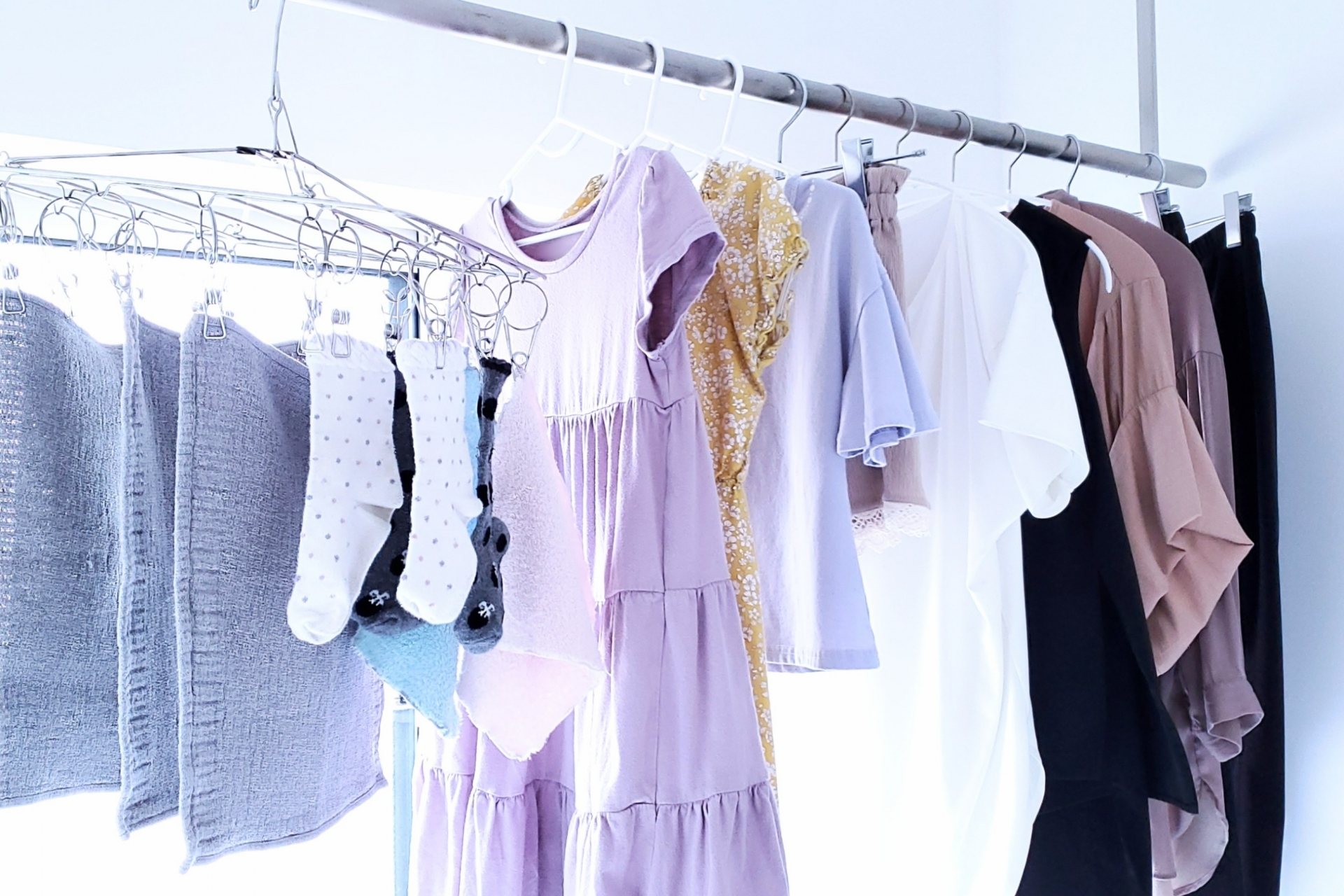 ならんだ洗濯物